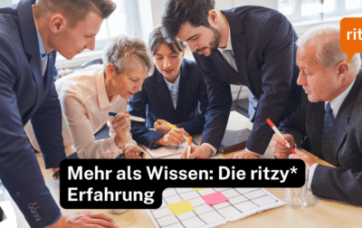 Teilnehmende Person in einer Weiterbildungssituation, die konzentriert und motiviert wirkt – Symbolbild für persönliche Entwicklung mit ritzy